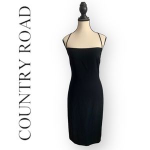Country Road Black Midi Dress. Size 4